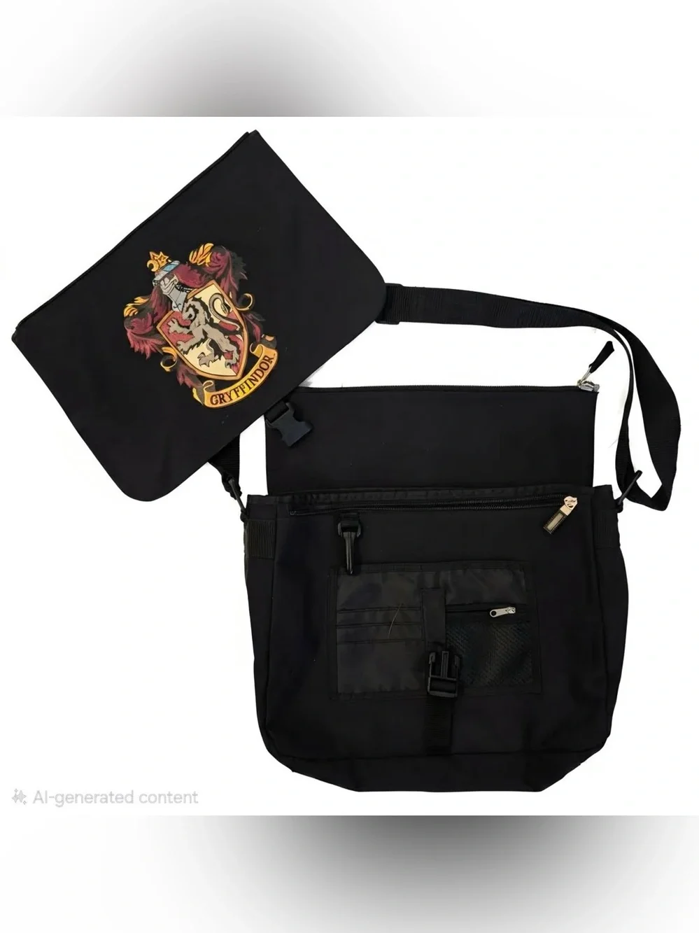 Harry Potter Gryffindor Slytherin Comouter/Book Bag - Adjustable Strap - RARE